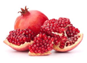 Aufgeschnittene Frucht des Granatapfels