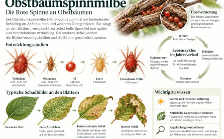 Obstbaumspinnmilbe: Wenn die Blätter von Apfelbäumen bronzefarben werden