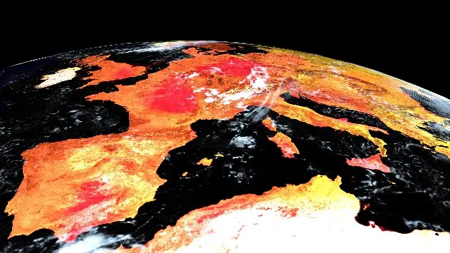 Satellitenbild Erderwärmung